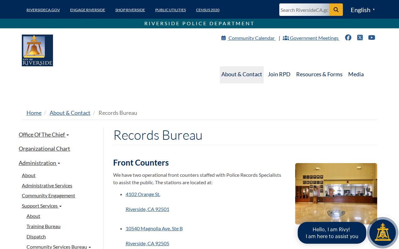 Riverside Police arrest records source for Riverside busted mugshots
