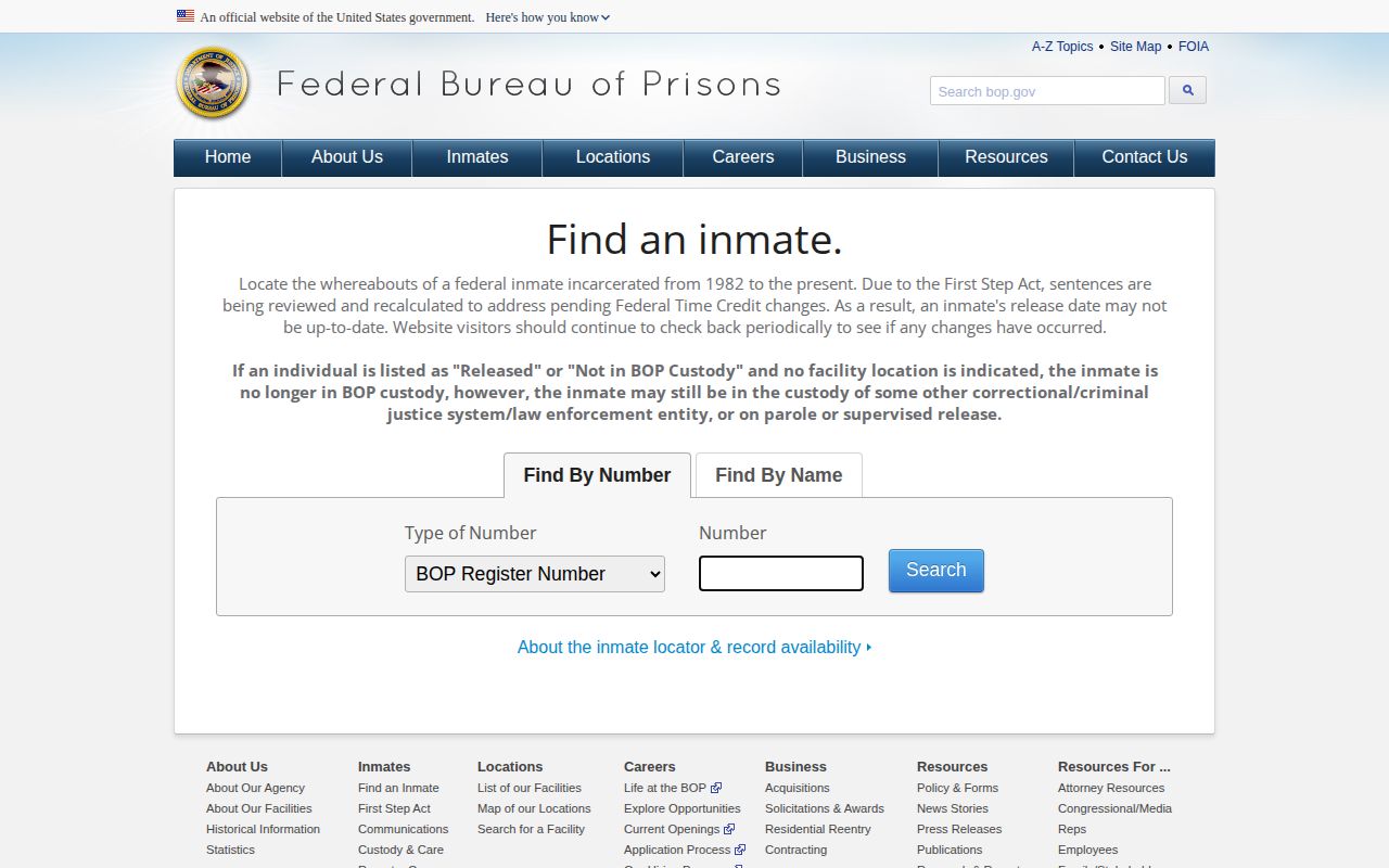 Federal locator for Riverside County custody follow-up